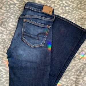 American Eagle skinny boot dark wash jeans